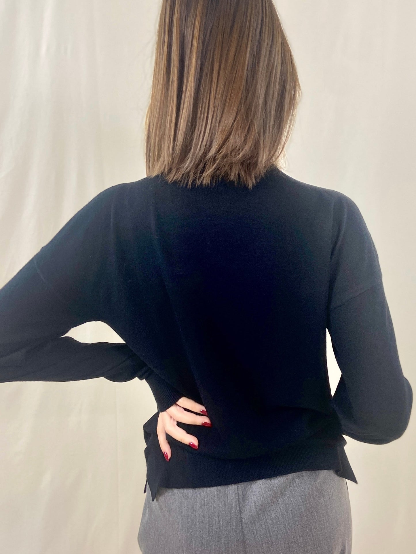 Dolcevita in Maglia Fine con Stelle Glitter