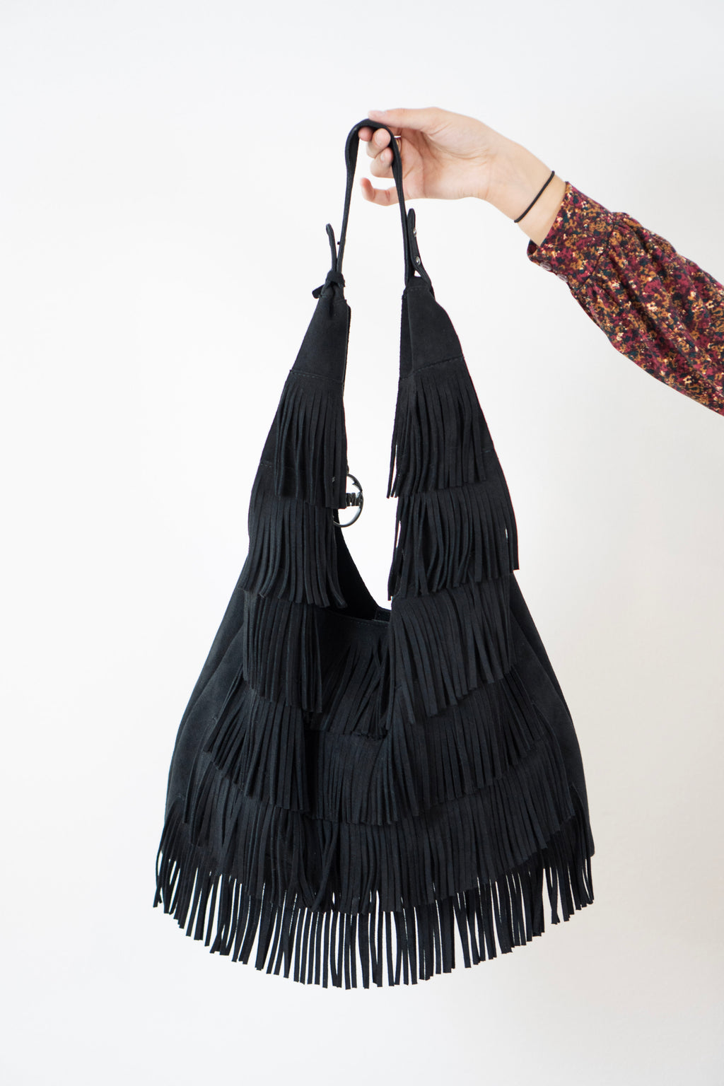 Borsa con Frange – Effetto Suede