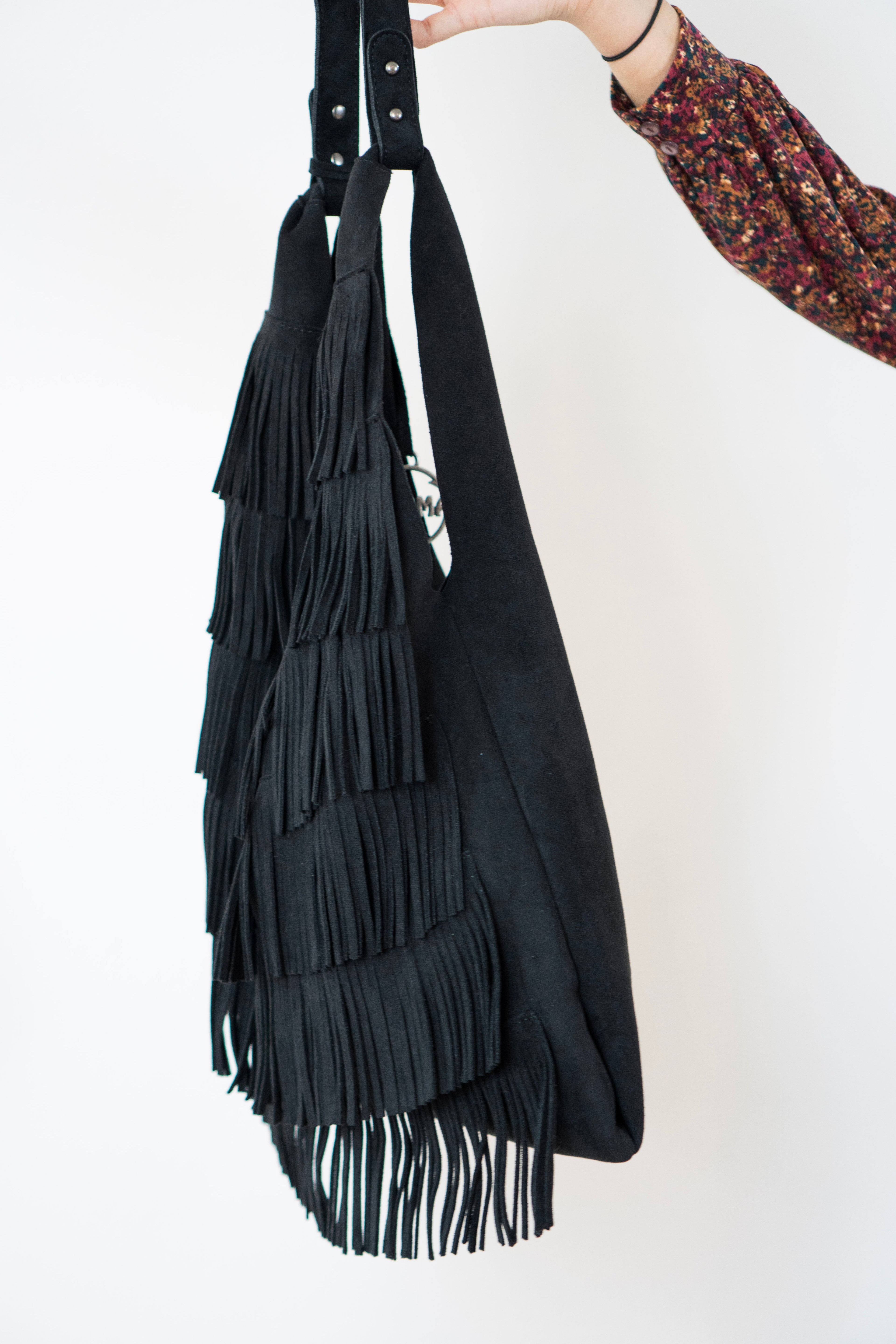 Borsa con Frange – Effetto Suede