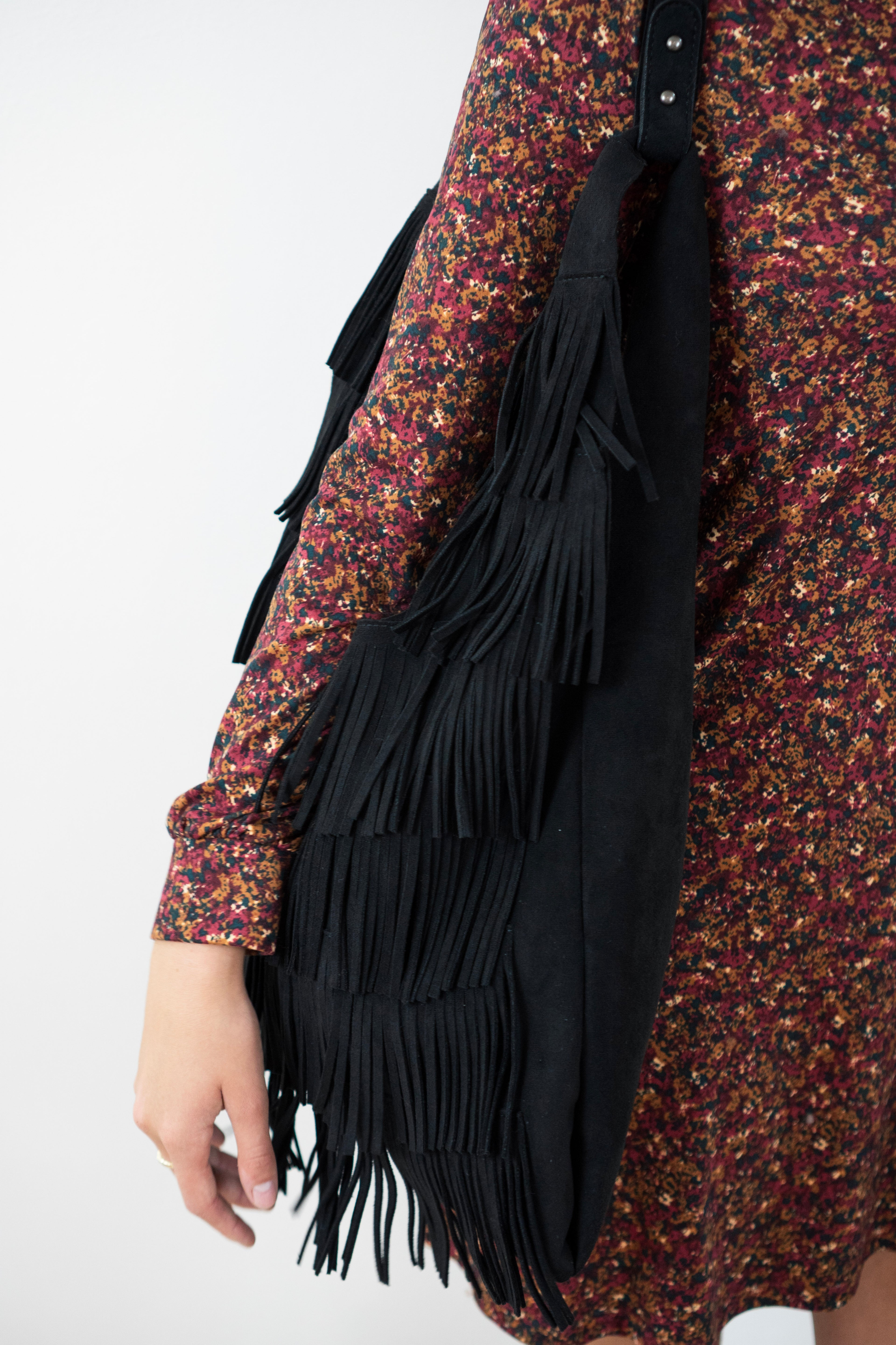 Borsa con Frange – Effetto Suede