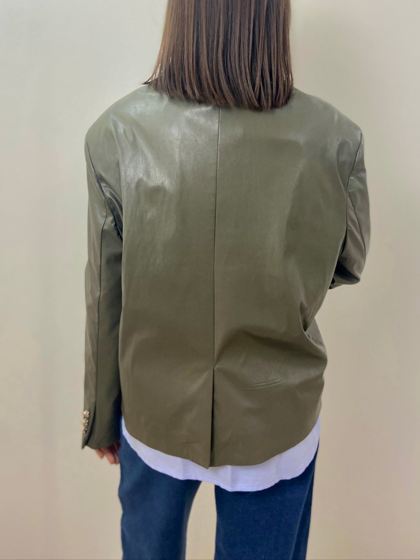 Blazer in Ecopelle Verdone