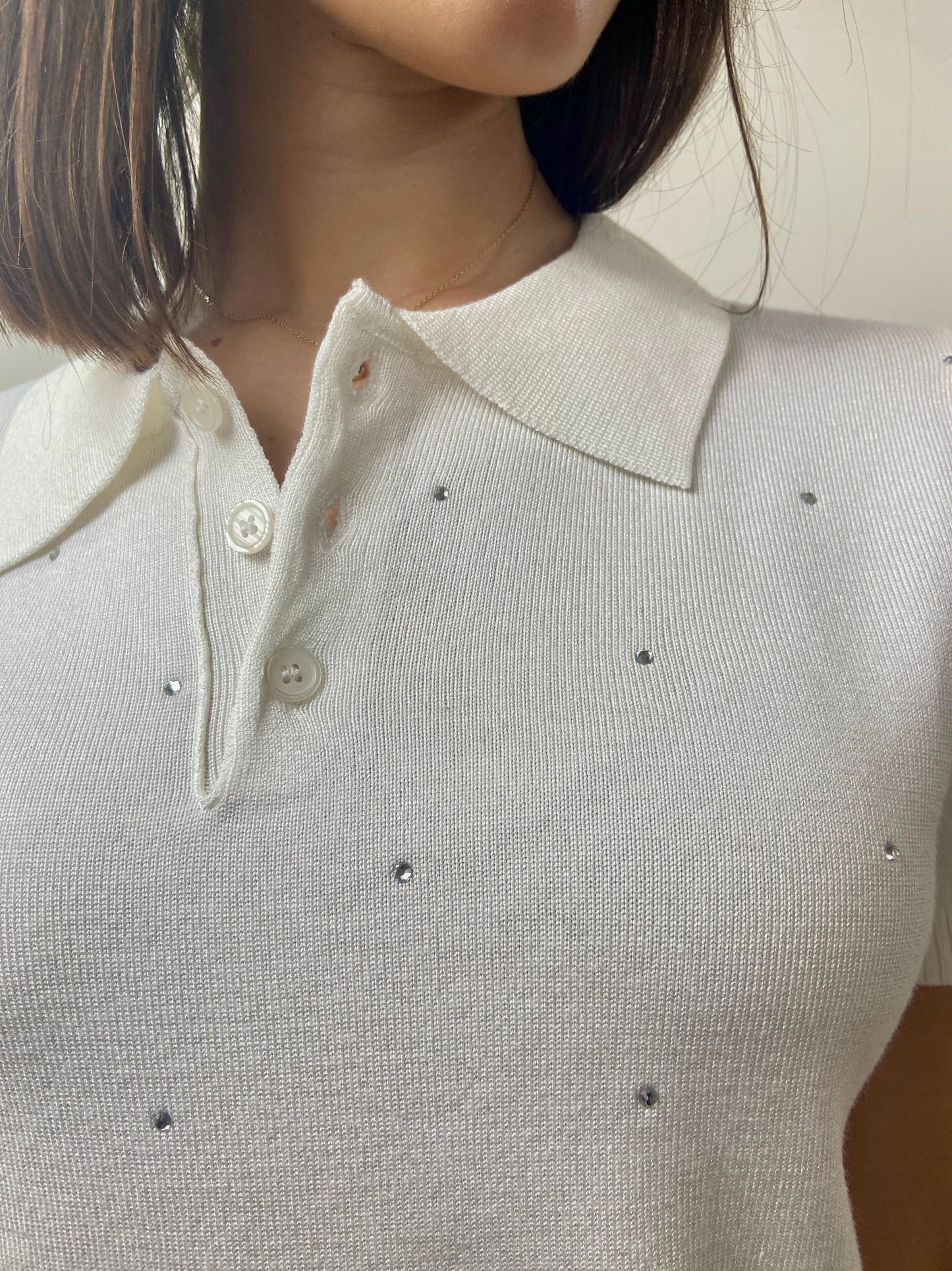 Polo manica corta Bianca