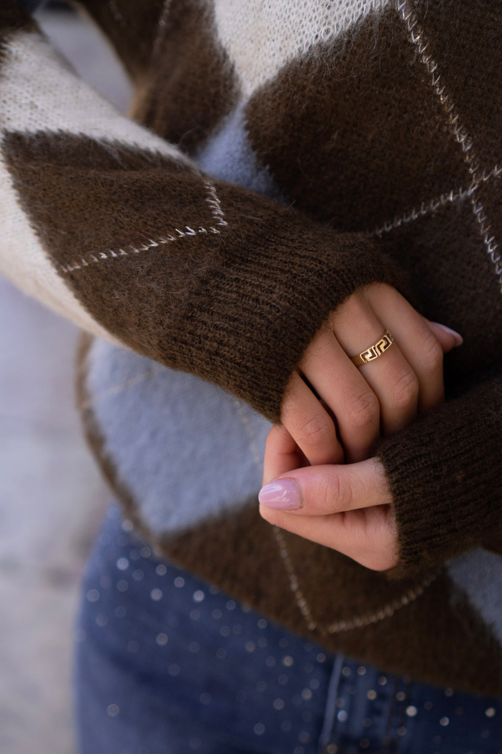 MAGLIONCINO OXFORD A ROMBI