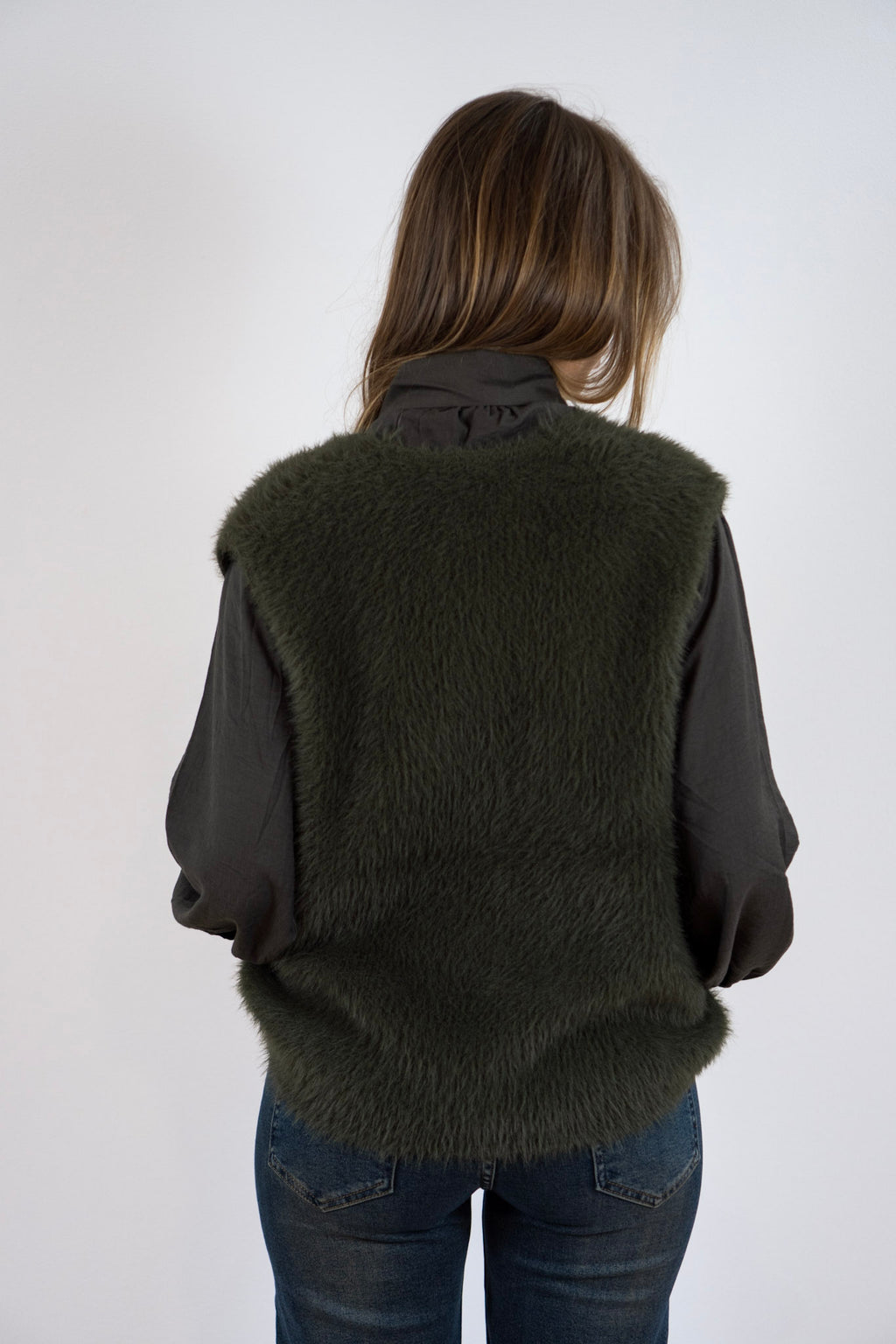 GILET EFFETTO PELLICCIA