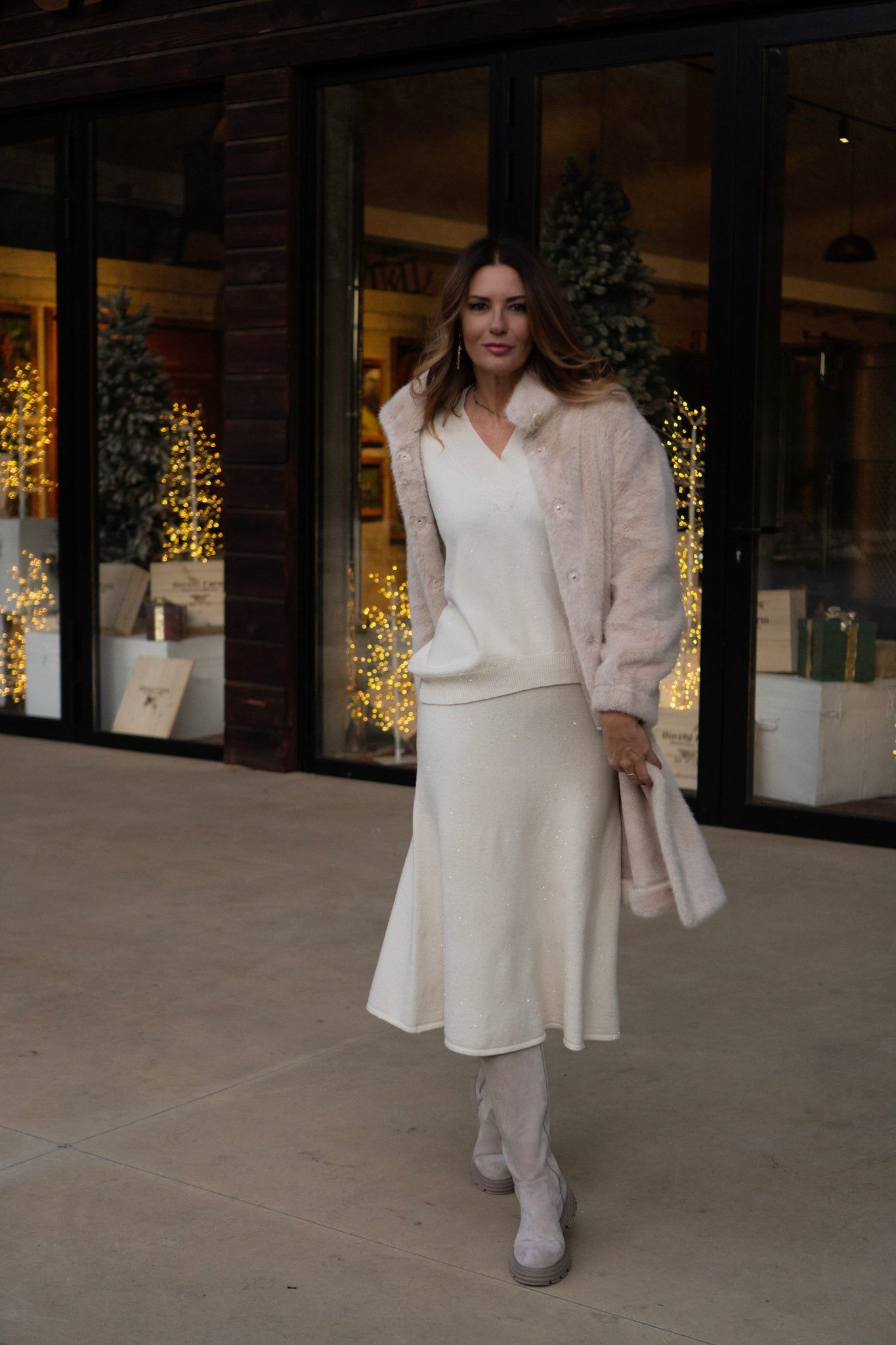 GONNA SVASATA BIANCA CON BRILLANTINI