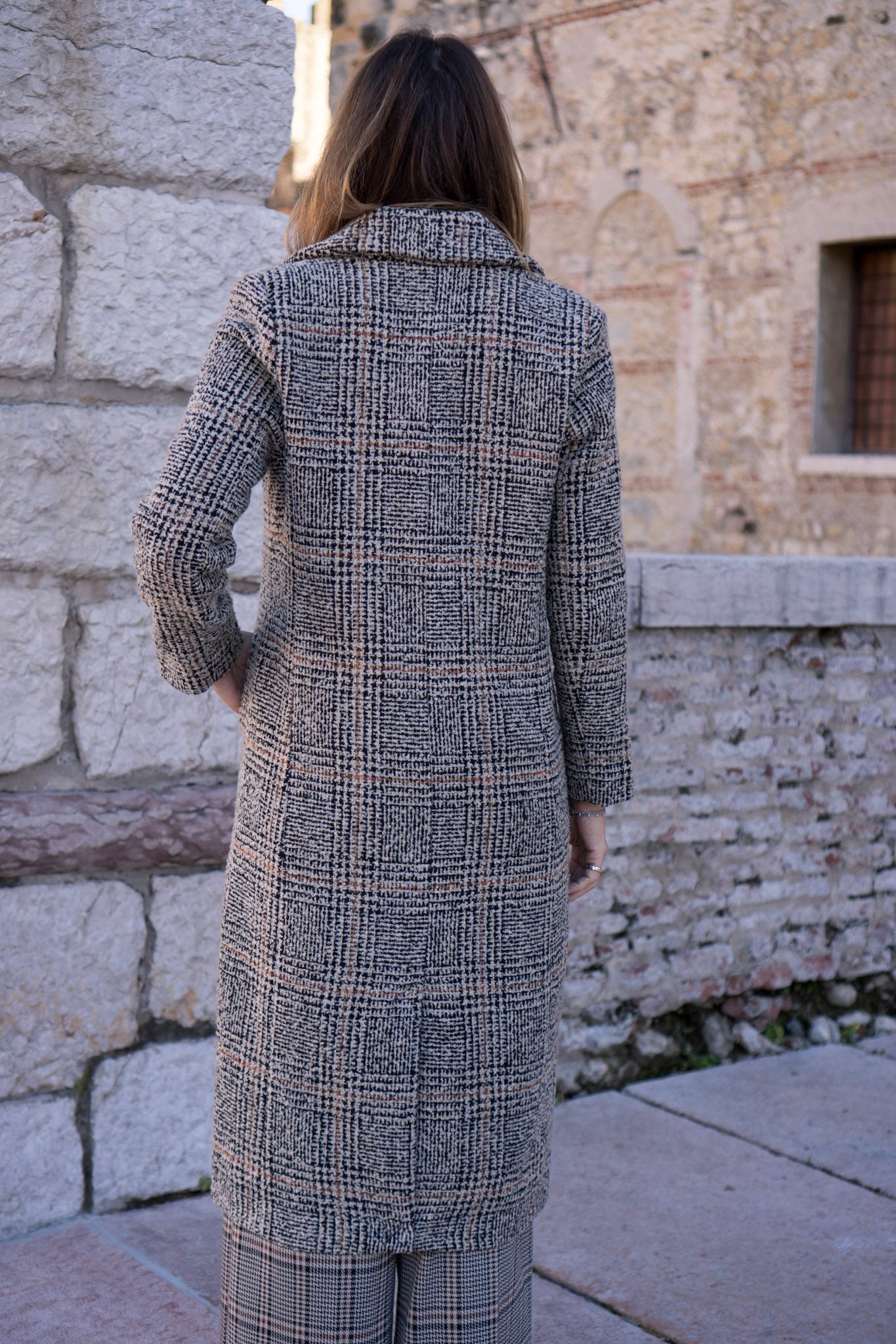 Cappotto fantasia check
