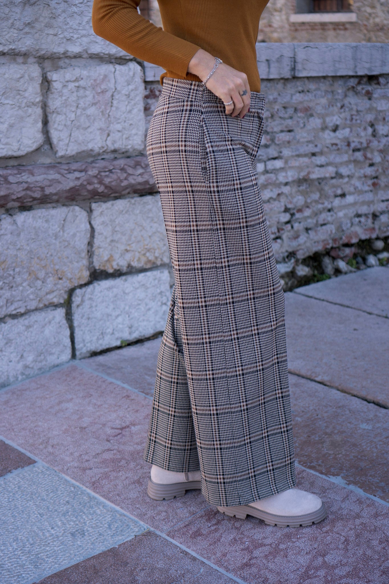 Pantaloni fantasia check